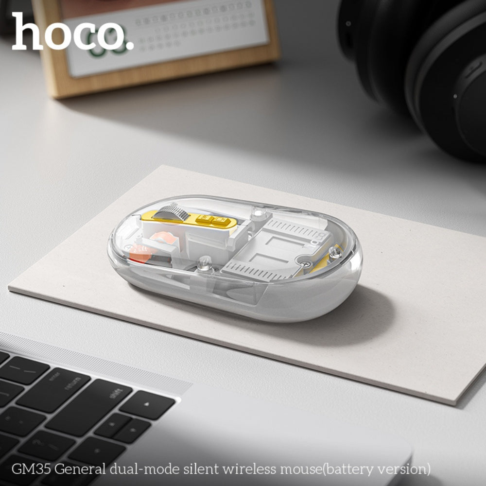 Hoco - Hoco Magnetic Silent Transparent Mouse GM35 - Cle Market