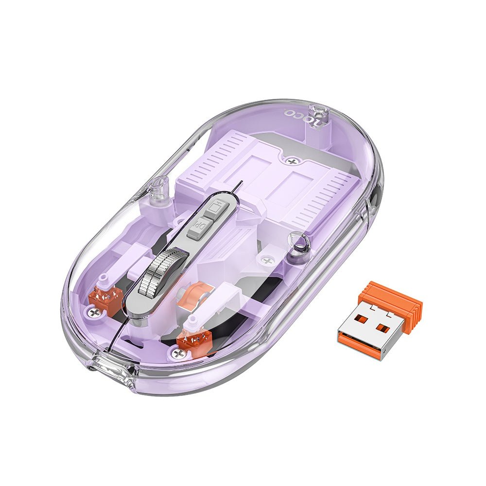Hoco - Hoco Magnetic Silent Transparent Mouse GM35 - Cle Market