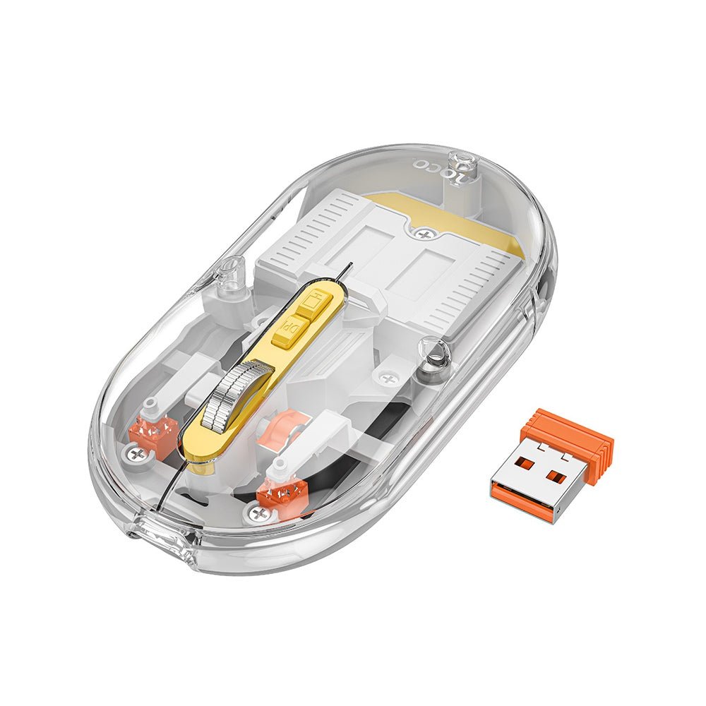Hoco - Hoco Magnetic Silent Transparent Mouse GM35 - Cle Market