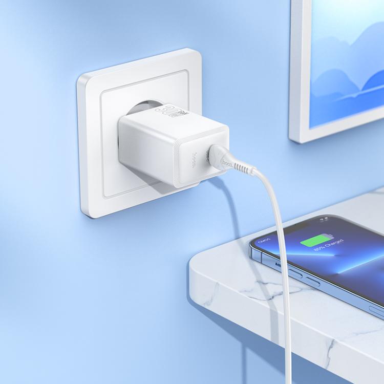 Hoco - Hoco N70 Nuevo USB - C to Lightning 30W Adapter with Cable - Cle Market