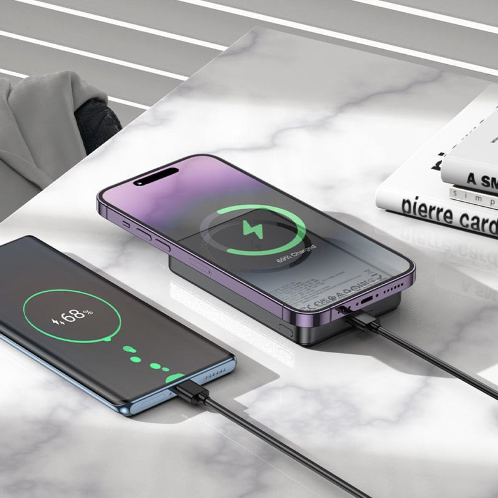 Hoco - Hoco Power Bank PD20W Wireless Charging 10000mAh - Cle Market