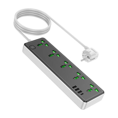 Hoco - Hoco Power Strip 5 Sockets With USB Outputs AC13A - Cle Market