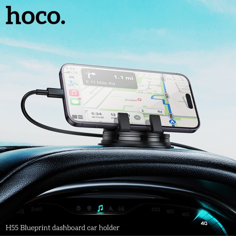 Hoco - Hoco Strong Suction Car Phone Holder H55 - Cle Market
