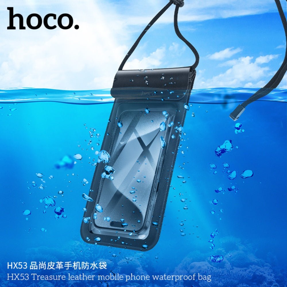Hoco - Hoco Touch Control Waterproof Mobile Leather Bag HX53 - Cle Market
