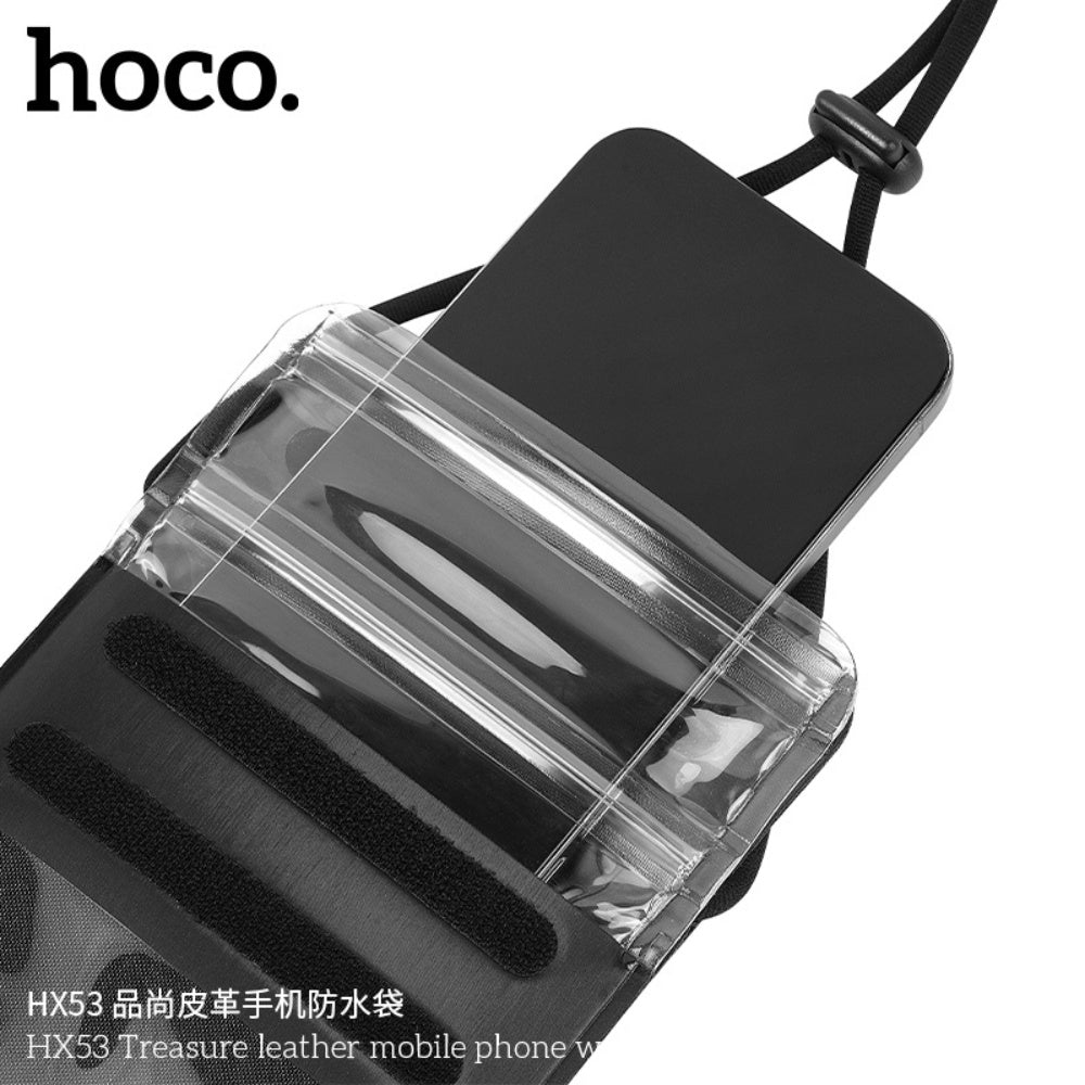 Hoco - Hoco Touch Control Waterproof Mobile Leather Bag HX53 - Cle Market