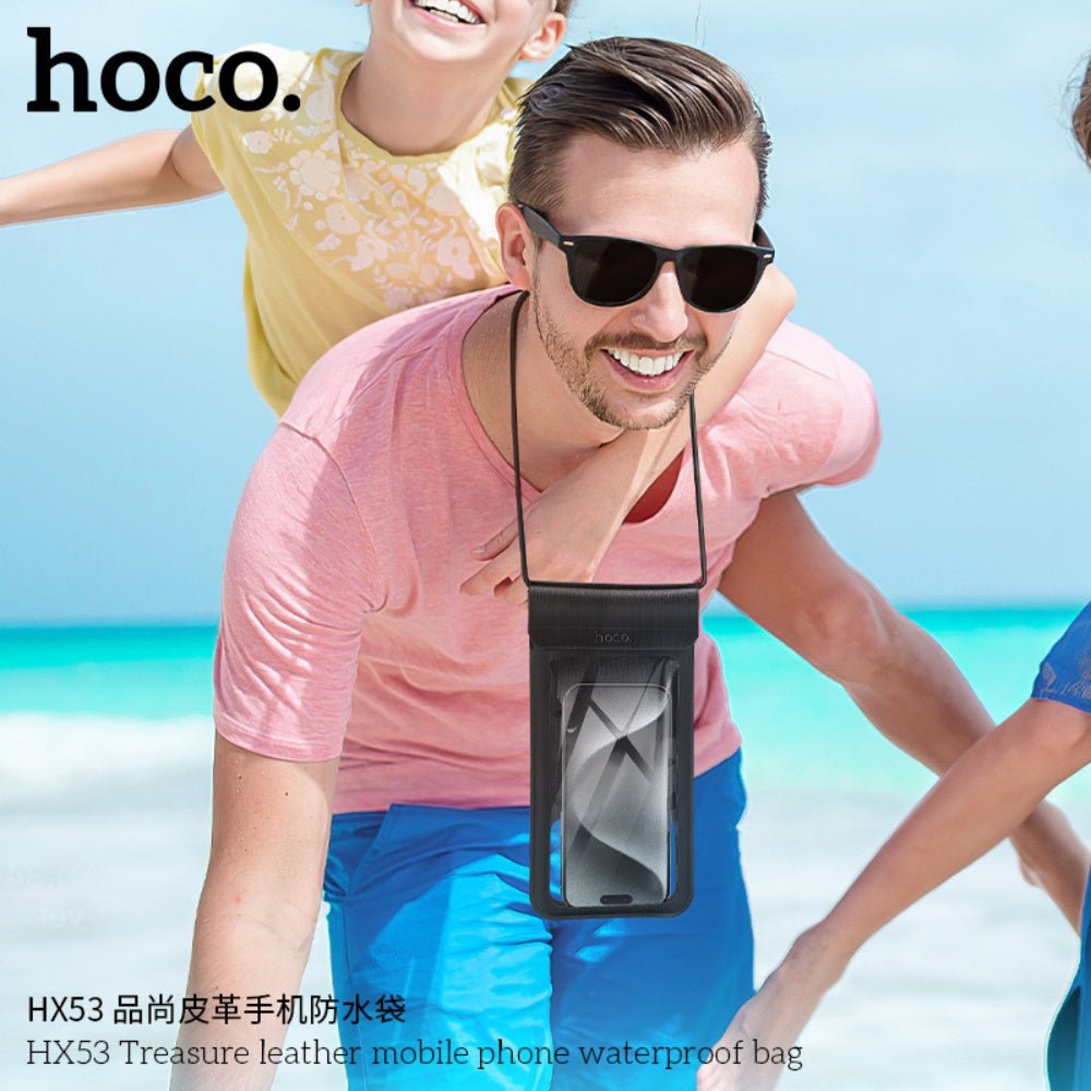 Hoco - Hoco Touch Control Waterproof Mobile Leather Bag HX53 - Cle Market