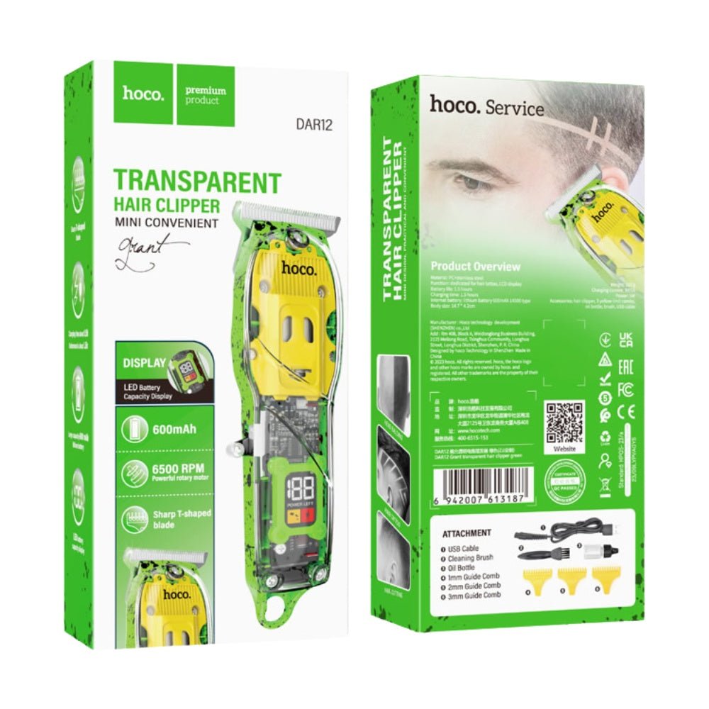 Hoco - Hoco Transparent Hair Clipper DAR12 - Cle Market