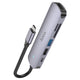 Hoco - Hoco USB - C 6 - in - 1 Hub 60W HB28 - Cle Market