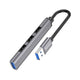 Hoco - Hoco USB Hub 4 in 1 USB - A to USB HB26 - Cle Market