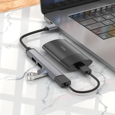 Hoco - Hoco USB Hub 4 in 1 USB - A to USB HB26 - Cle Market