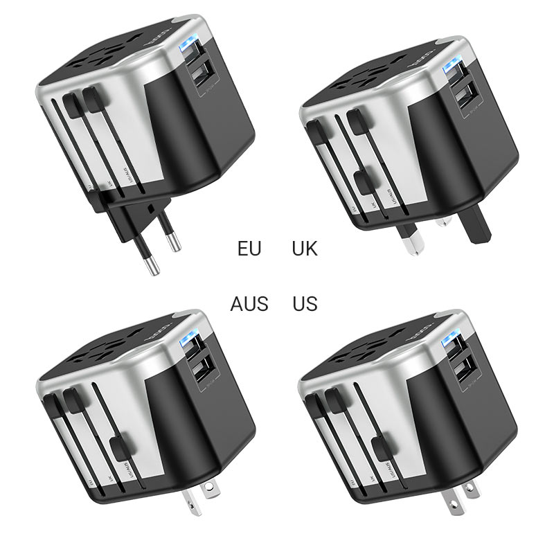 Hoco - Hoco Wall Charger with Plug Converter AC5 - Cle Market