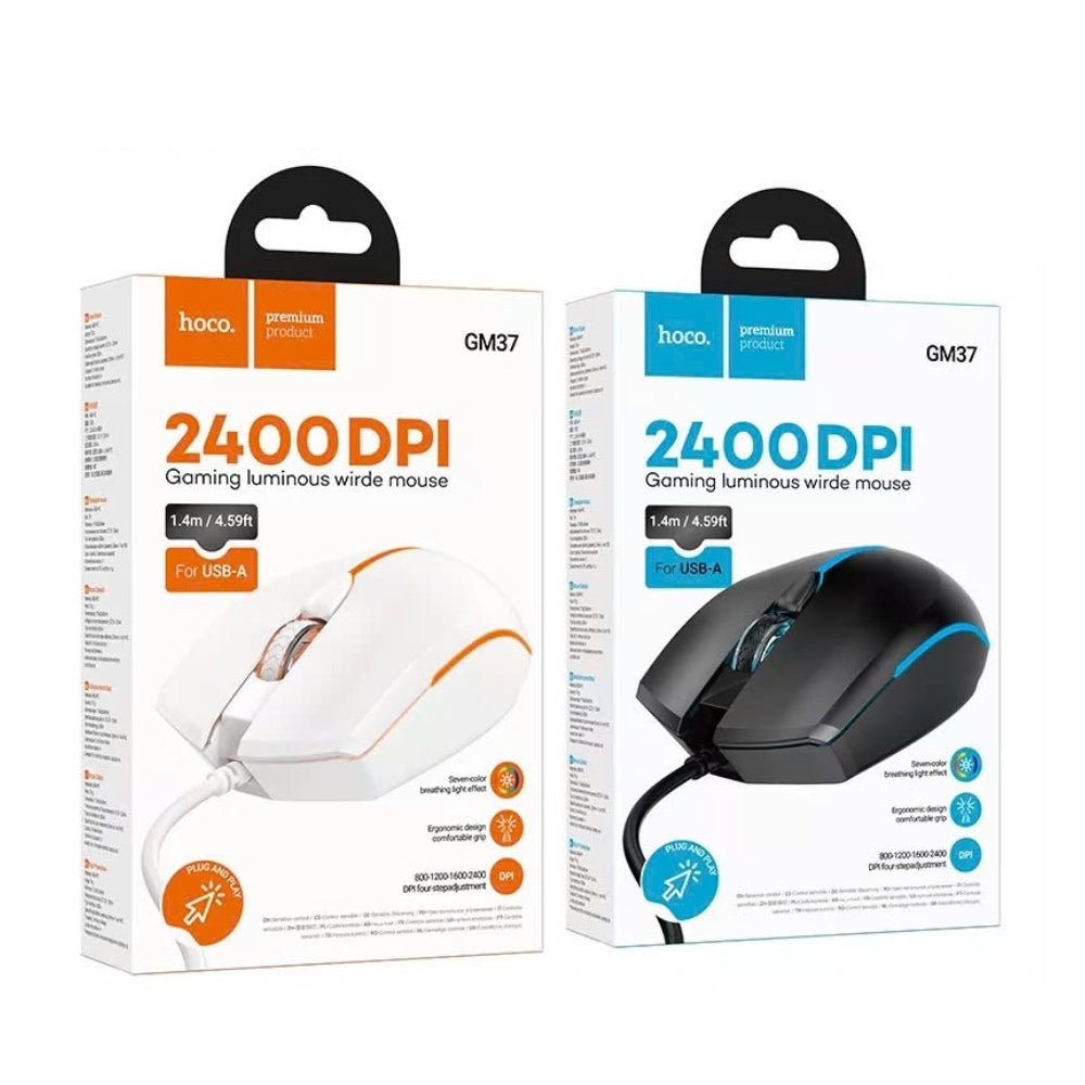 Hoco - Hoco Wired Gaming Mouse 2400DPI GM37 - Cle Market