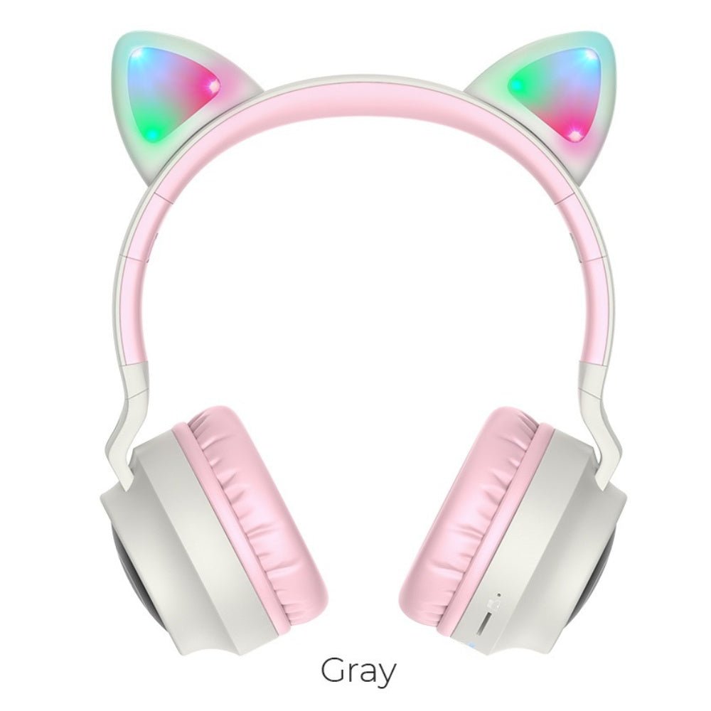 Hoco - Hoco Wireless Cat Ear Headphones W27 - Cle Market