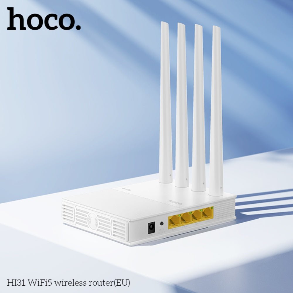 Hoco - Hoco Wireless Router Wifi5 4 Antennas 2.4GHz HI31 - Cle Market