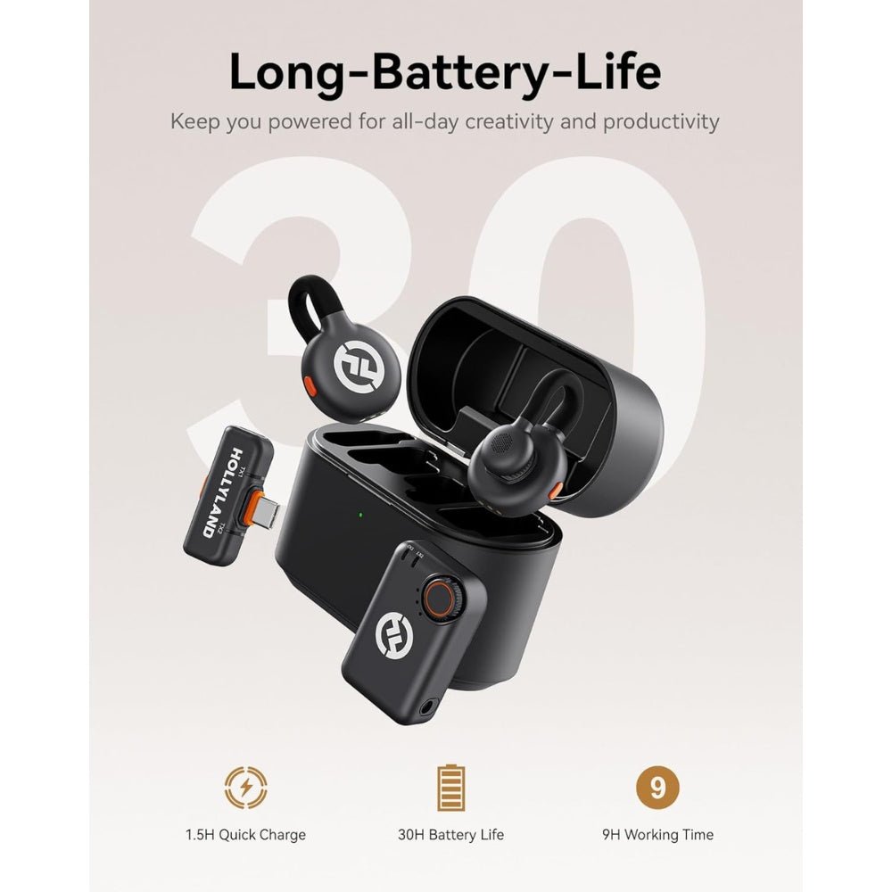 Hollyland - Hollyland Lark M2S Ultimate Combo - Wireless Lavalier Microphone - Cle Market