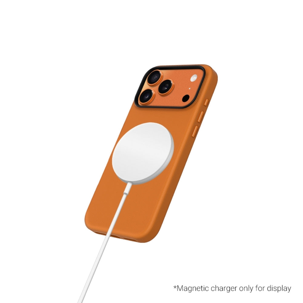 iPhone 17 Pro Kzdoo MAG Noble Collection case showing a sleek, protective design with intricate detailing on the back.