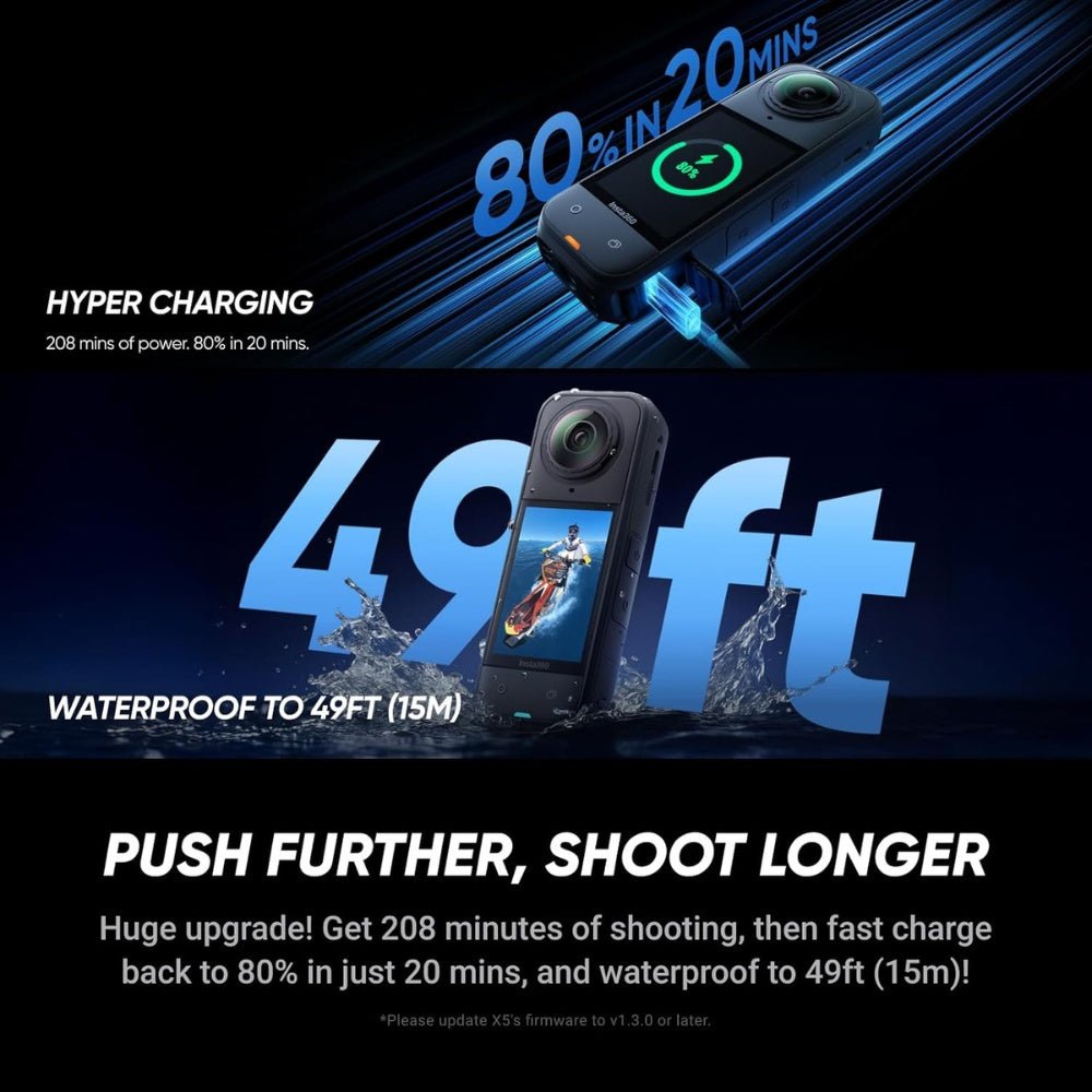 Insta360 - insta360 X5 | 8K 360 Action Camera - Cle Market