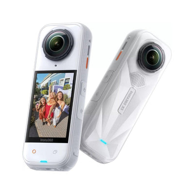 Insta360 - insta360 X5 8K 360 Action Camera - Satin White Limited Edition - Cle Market