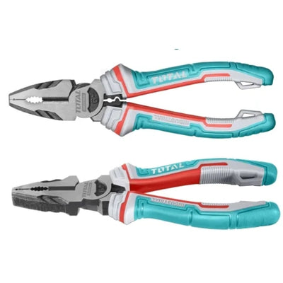 Total THT210606S combination pliers with gripping jaws, cutting edges and ergonomic handles