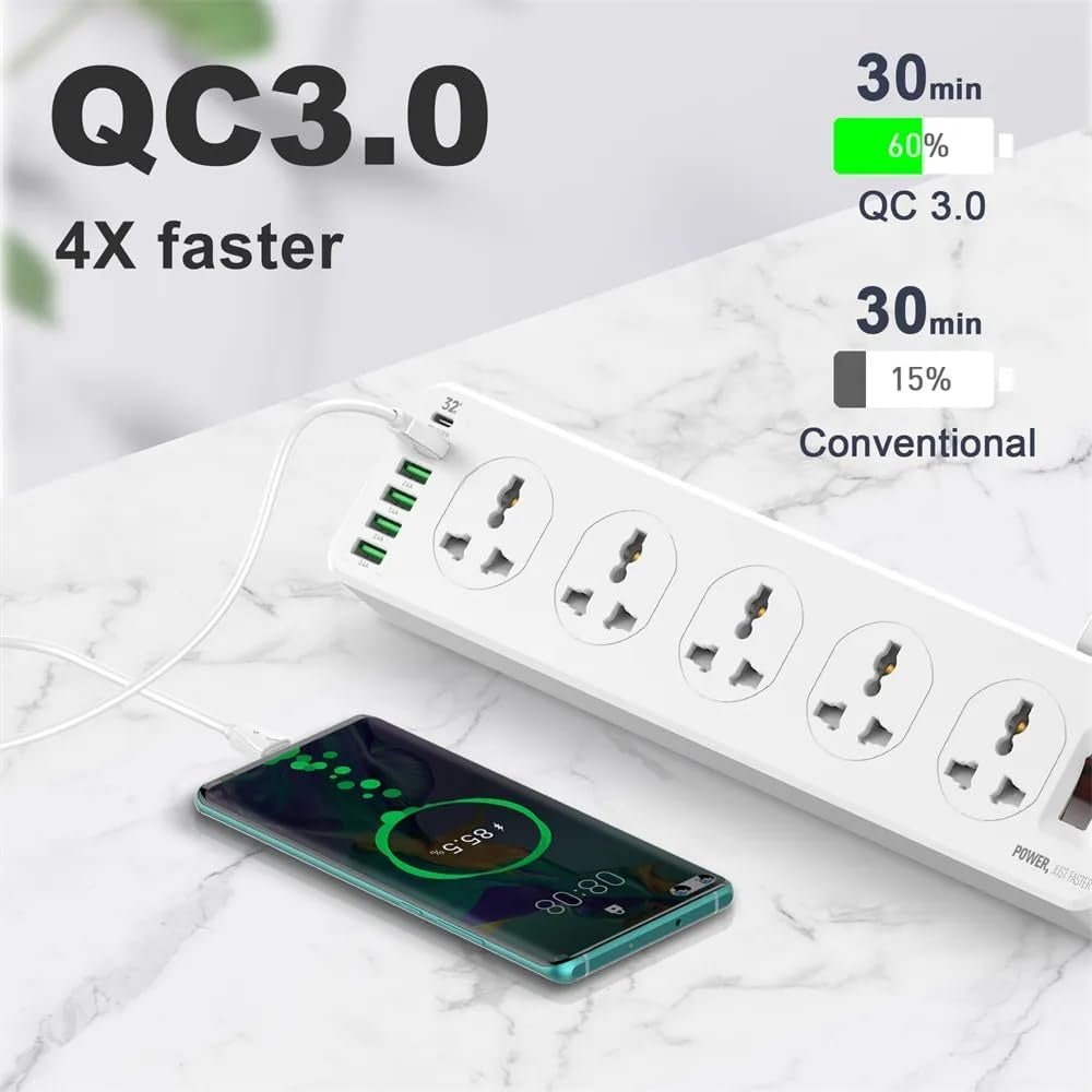 Ldnio - Ldnio 10 AC Outlets Universal Power Strip SC10610 - Cle Market