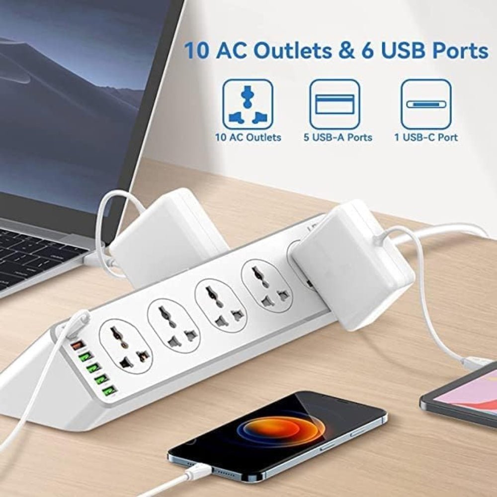 Ldnio - Ldnio 10 AC Outlets Universal Power Strip SC10610 - Cle Market