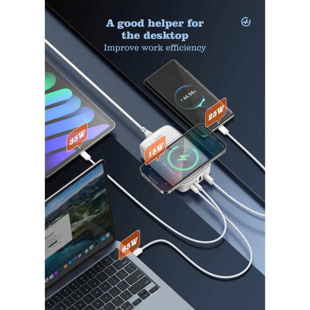 Ldnio - Ldnio 140W Multiport Desktop Wireless Charger Q4010 - Cle Market