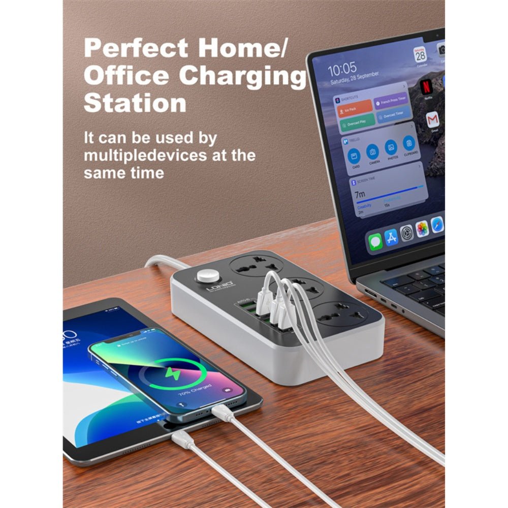 Ldnio - Ldnio 3 AC Outlets EU Power Strip SC3604 2500W - Cle Market