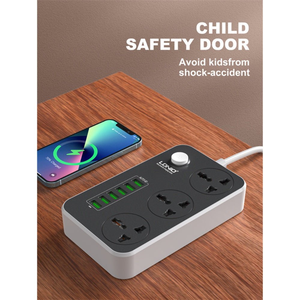 Ldnio - Ldnio 3 AC Outlets EU Power Strip SC3604 2500W - Cle Market