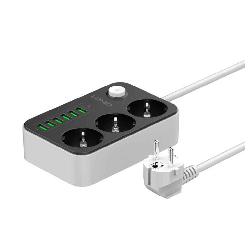 Ldnio - Ldnio 3 AC Outlets EU Power Strip SE3631 2500W - Cle Market