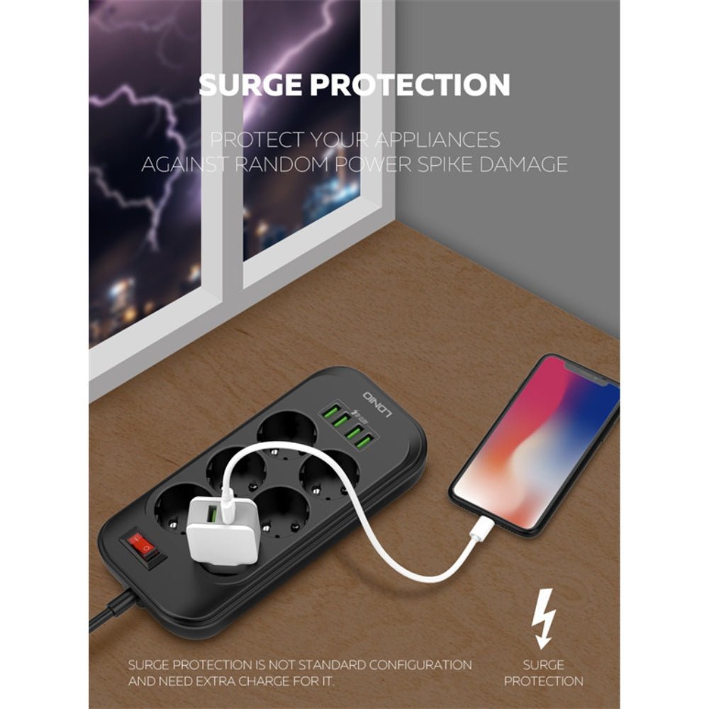 Ldnio - Ldnio 6 AC Outlets Power Strip SE6403 - Cle Market