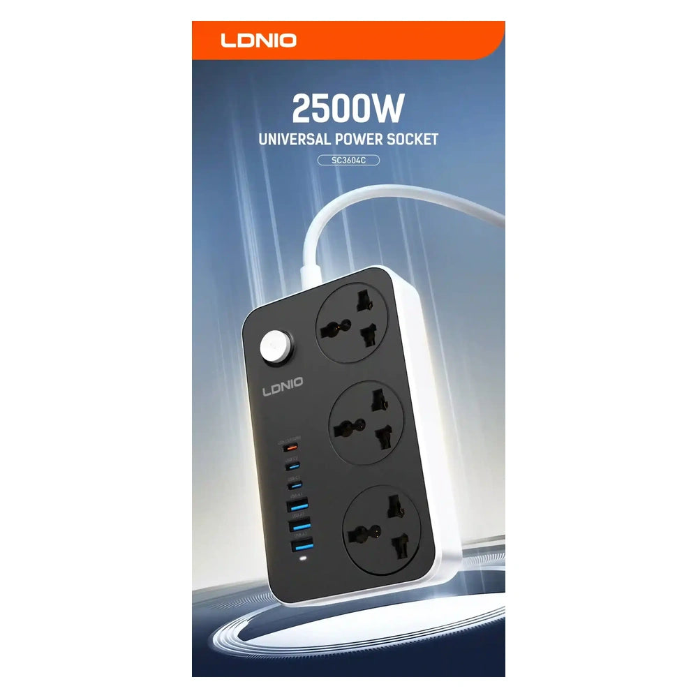 LDNIO SC3604C 20W Power Strip – EU Plug