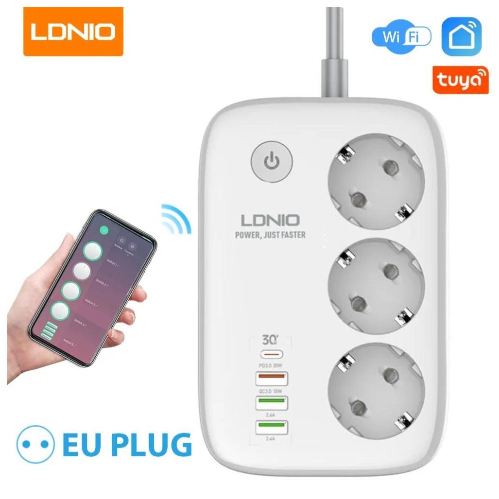 Ldnio - Ldnio Wifi Smart Power Strip SEW3452 - Cle Market