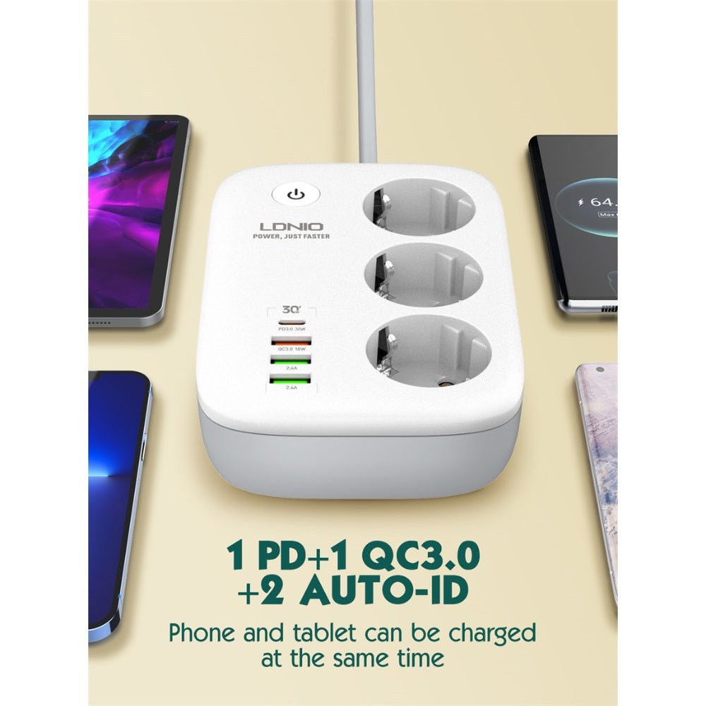 Ldnio - Ldnio Wifi Smart Power Strip SEW3452 - Cle Market