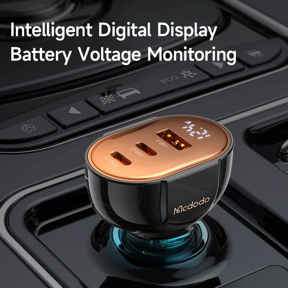 Mcdodo - Mcdodo 100W 3 - Port PD Car Charger - Cle Market