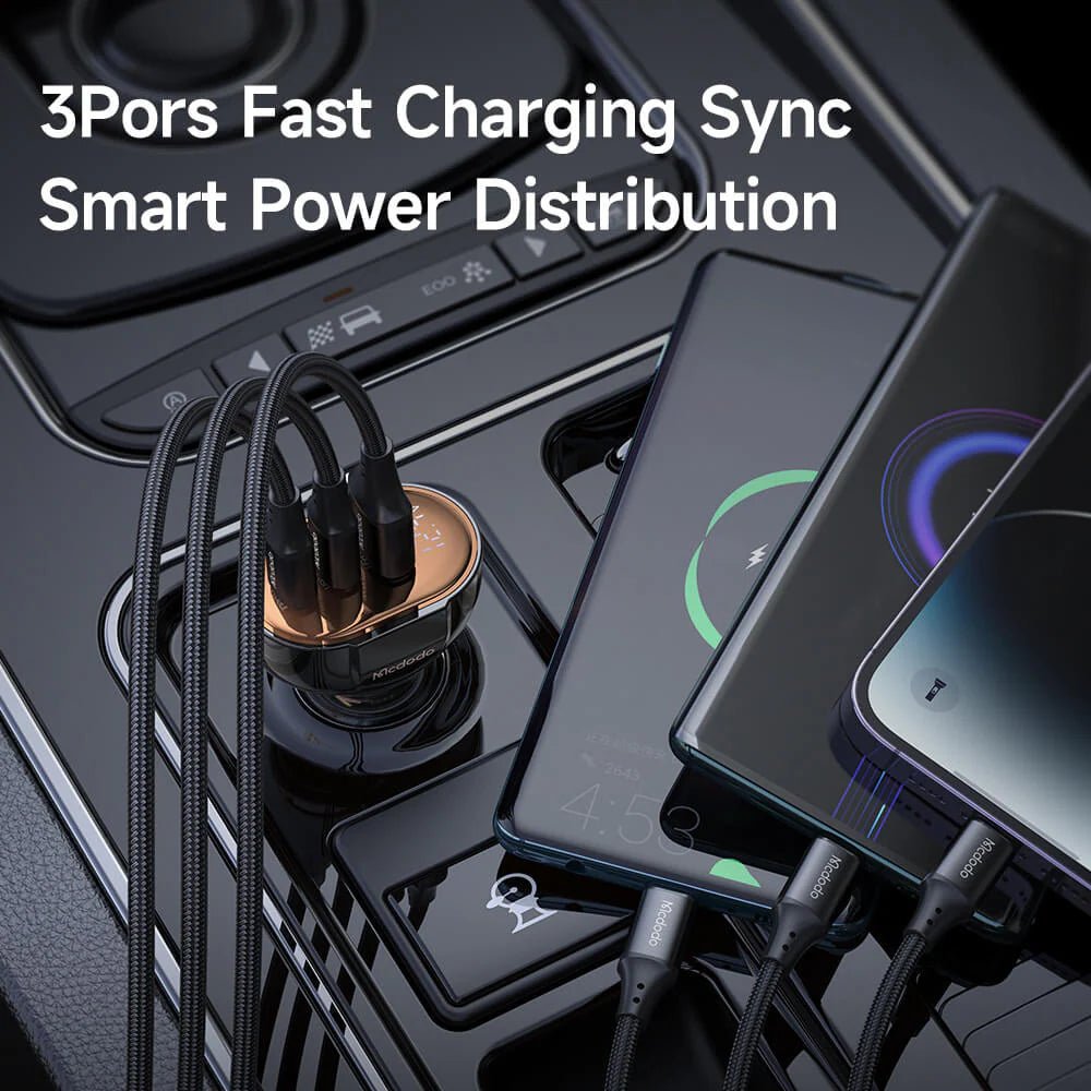 Mcdodo - Mcdodo 100W 3 - Port PD Car Charger - Cle Market