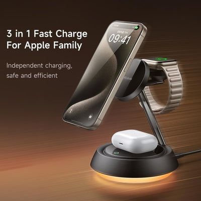 Mcdodo - Mcdodo 3 - in - 1 15W Night Light Magnetic Wireless Charger - Cle Market