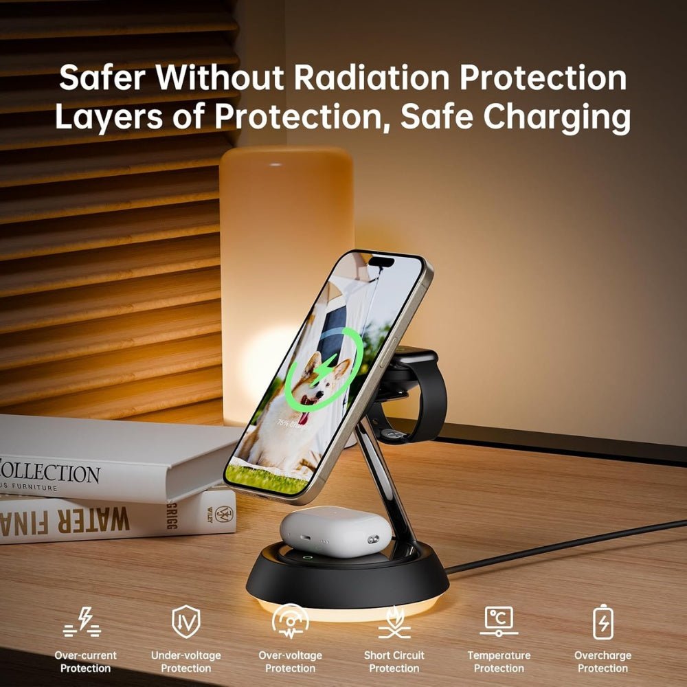 Mcdodo - Mcdodo 3 - in - 1 15W Night Light Magnetic Wireless Charger - Cle Market