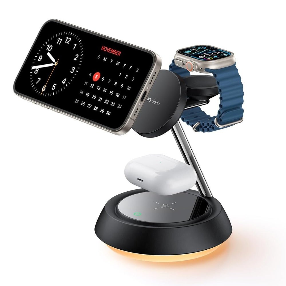 Mcdodo - Mcdodo 3 - in - 1 15W Night Light Magnetic Wireless Charger - Cle Market