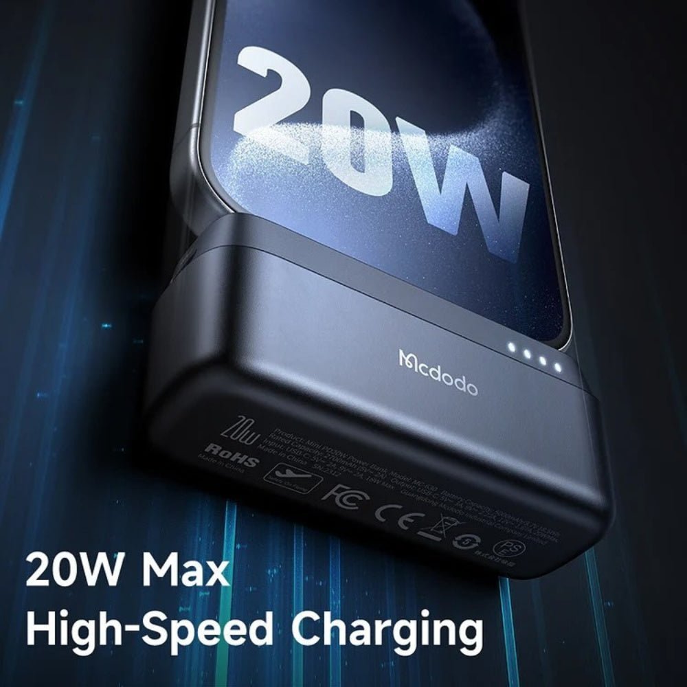 Mcdodo - Mcdodo 5000mAh Portable Power Bank USB - C 20W MC - 630 - Cle Market