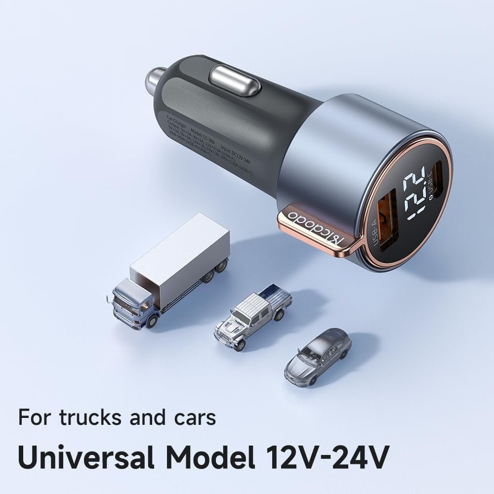 Mcdodo - Mcdodo 75W Digital Display Car Charger - Cle Market