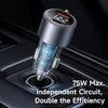 Mcdodo - Mcdodo 75W Digital Display Car Charger - Cle Market