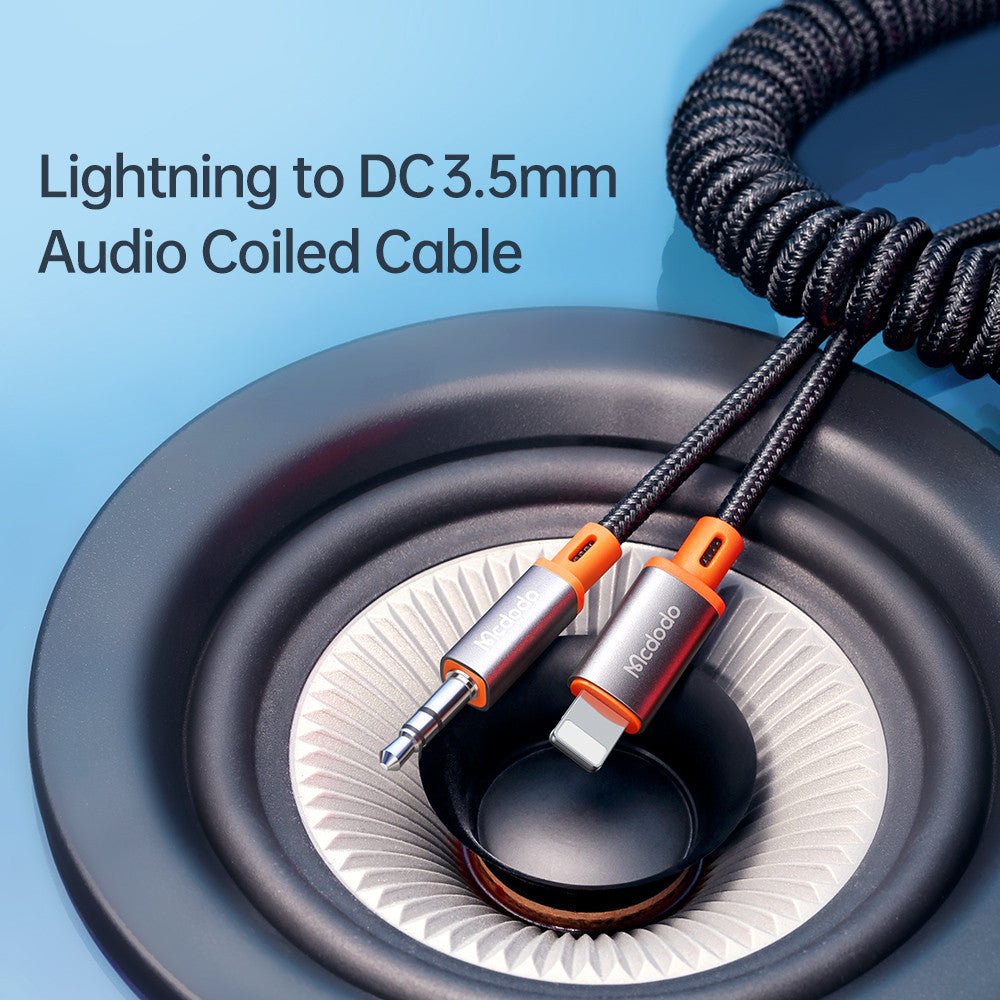 Mcdodo - Mcdodo Lightning to 3.5mm Coiled Cable - Cle Market
