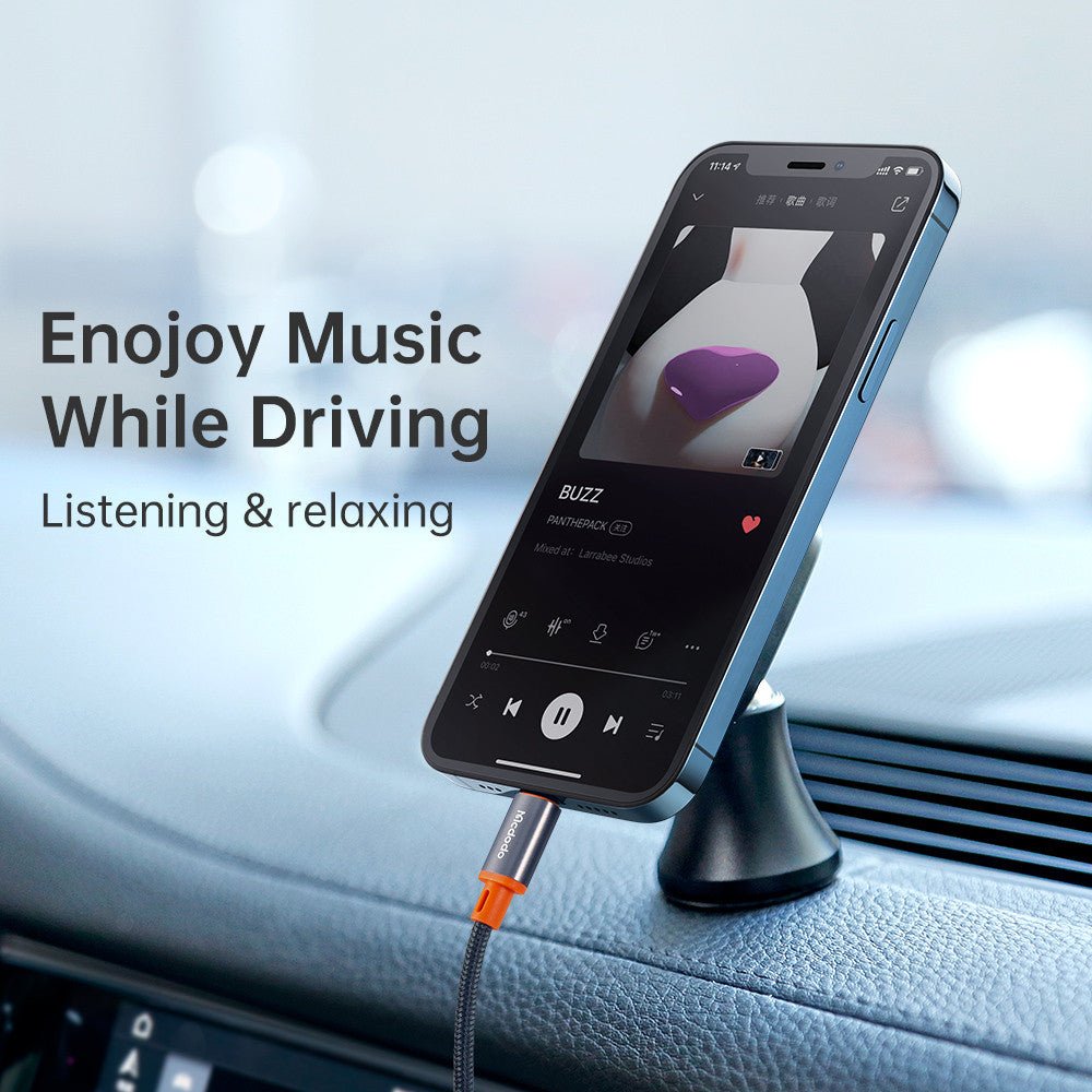 Mcdodo - Mcdodo Lightning to 3.5mm Coiled Cable - Cle Market