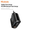 Mcdodo - Mcdodo PD20W Fast Charger Pro Kit 1C1U CH - 717 - Cle Market
