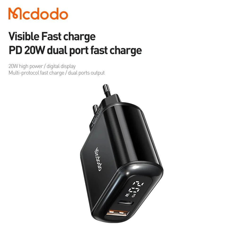 Mcdodo - Mcdodo PD20W Fast Charger Pro Kit 1C1U CH - 717 - Cle Market