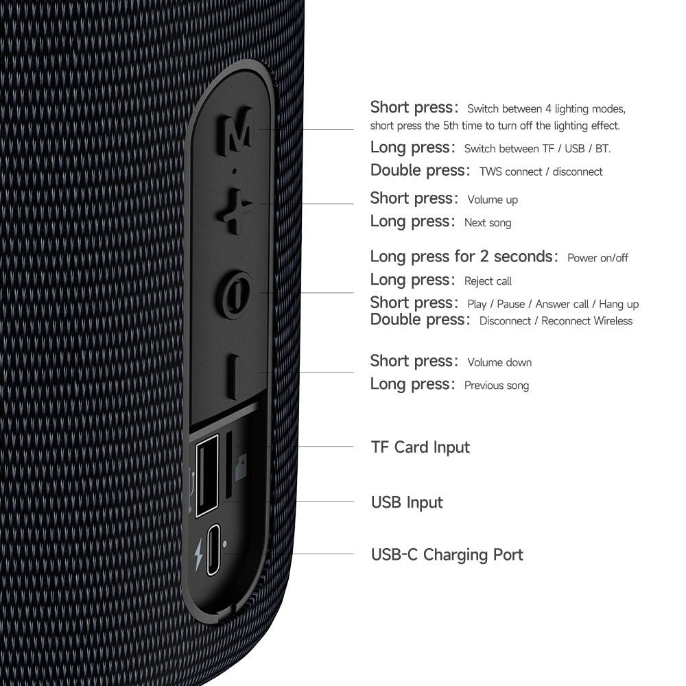 Mcdodo - Mcdodo Portable Wireless Speaker BS - 1410 - Cle Market