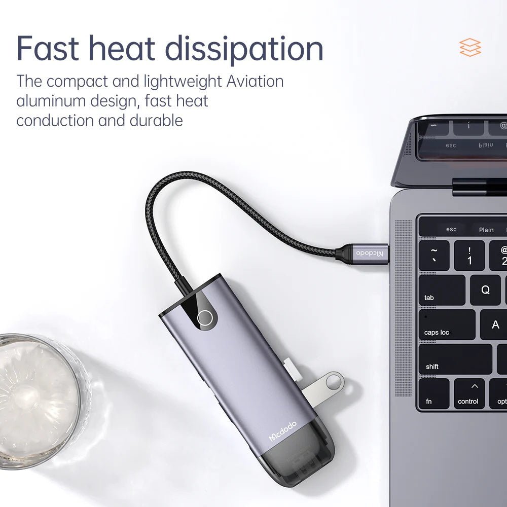 Mcdodo - Mcdodo USB - C 10 in 1 Dongle HUB HU - 742 - Cle Market