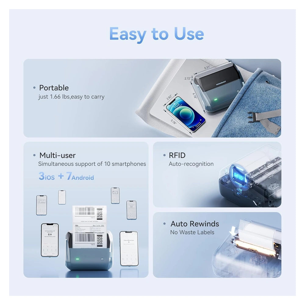 NIIMBOT B4 Bluetooth Thermal Label Printer