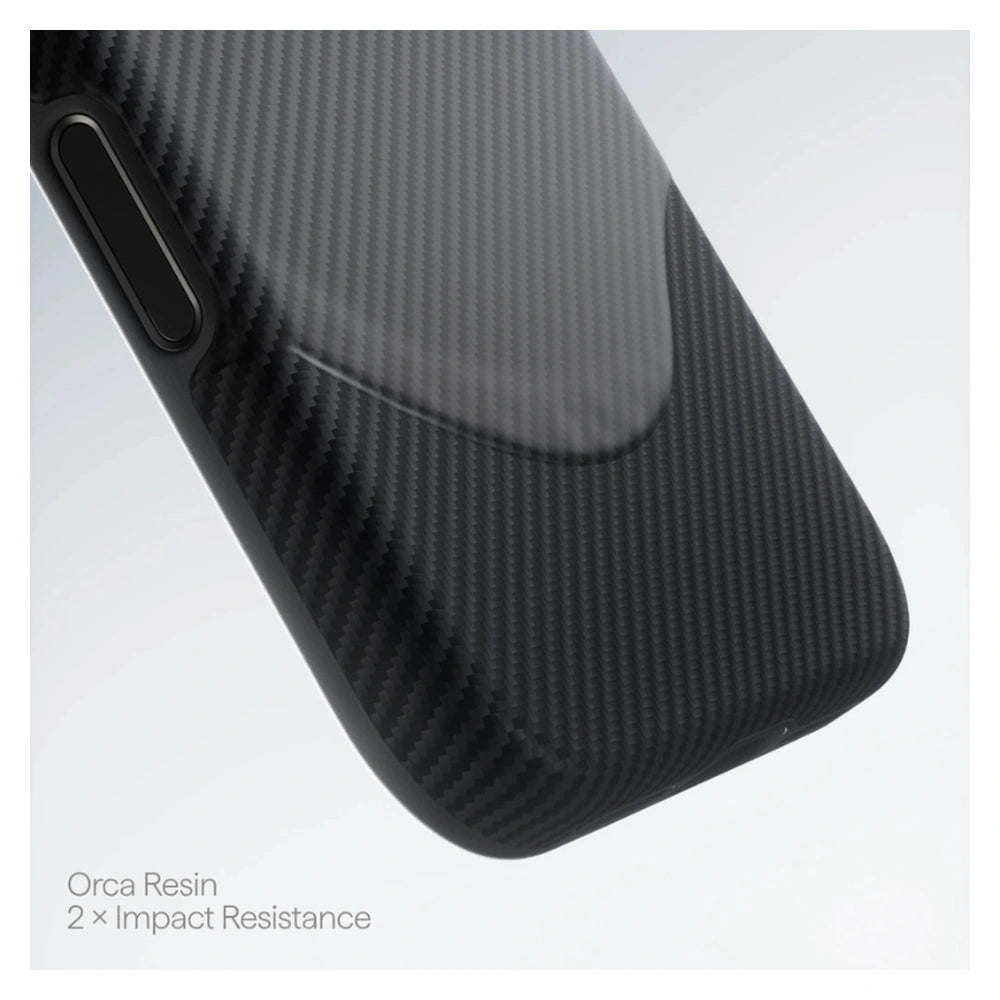 PITAKA iPhone 17 Pro Summa Case – 600D Black/Grey (Twill)