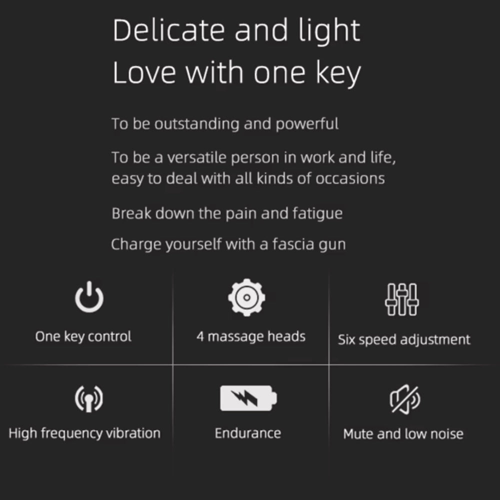 Cle Market - Professional mini Massage Gun with 6 Adjustable Speeds - Cle Market